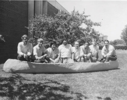 Illinois' first concrete canoe team