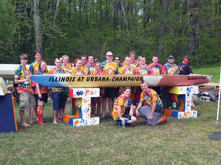 Concrete Canoe team, 2008