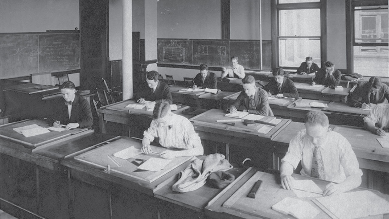 Civil Engineering Classroom, circa 1919