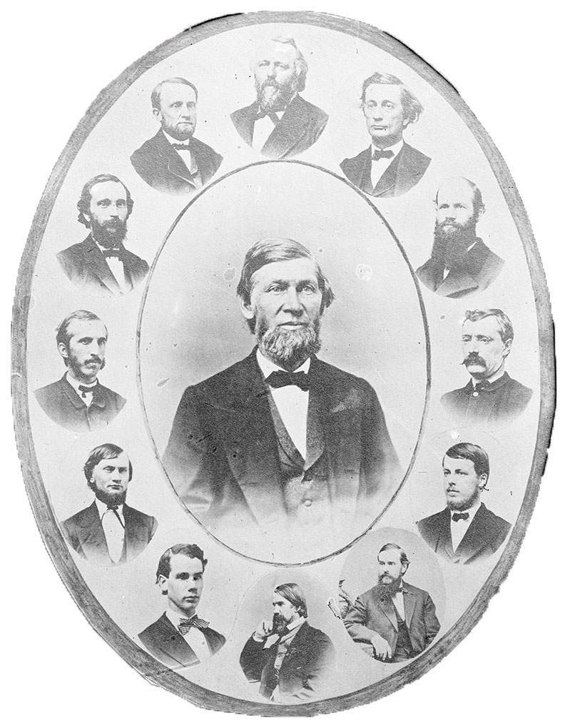 First faculty at the University of Illinois, 1869