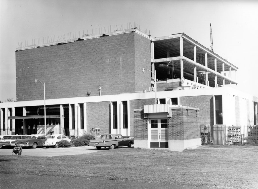 Newmark Lab under construction, October 1965