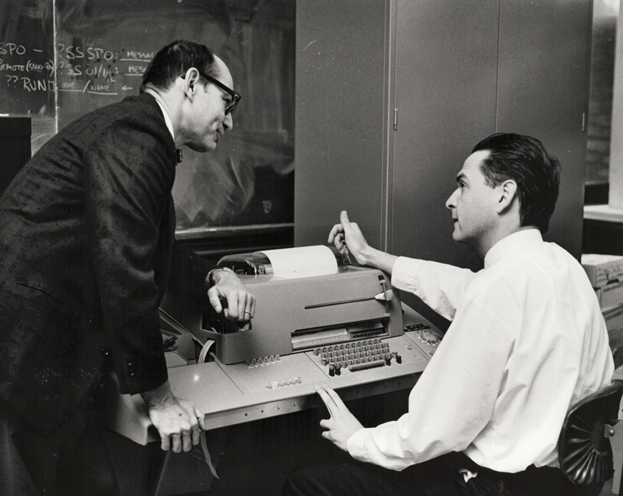 Professors Dick Shaffer (left) and Steven Fenves